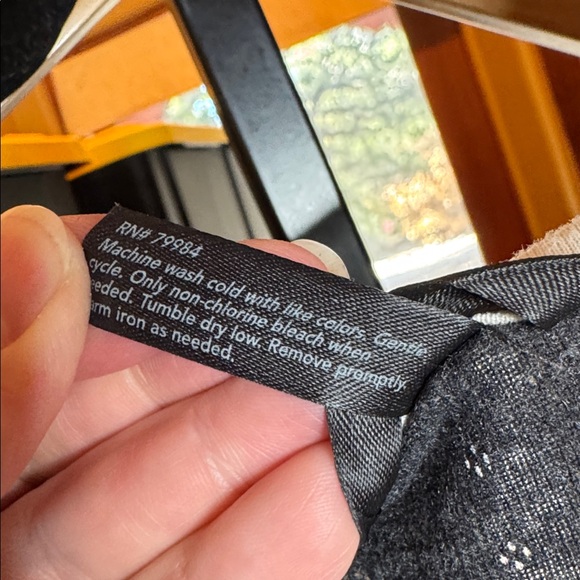 Soma Charcoal Gray Henley Pajama Top with Cream Trim Size Small - Picture 4 of 8